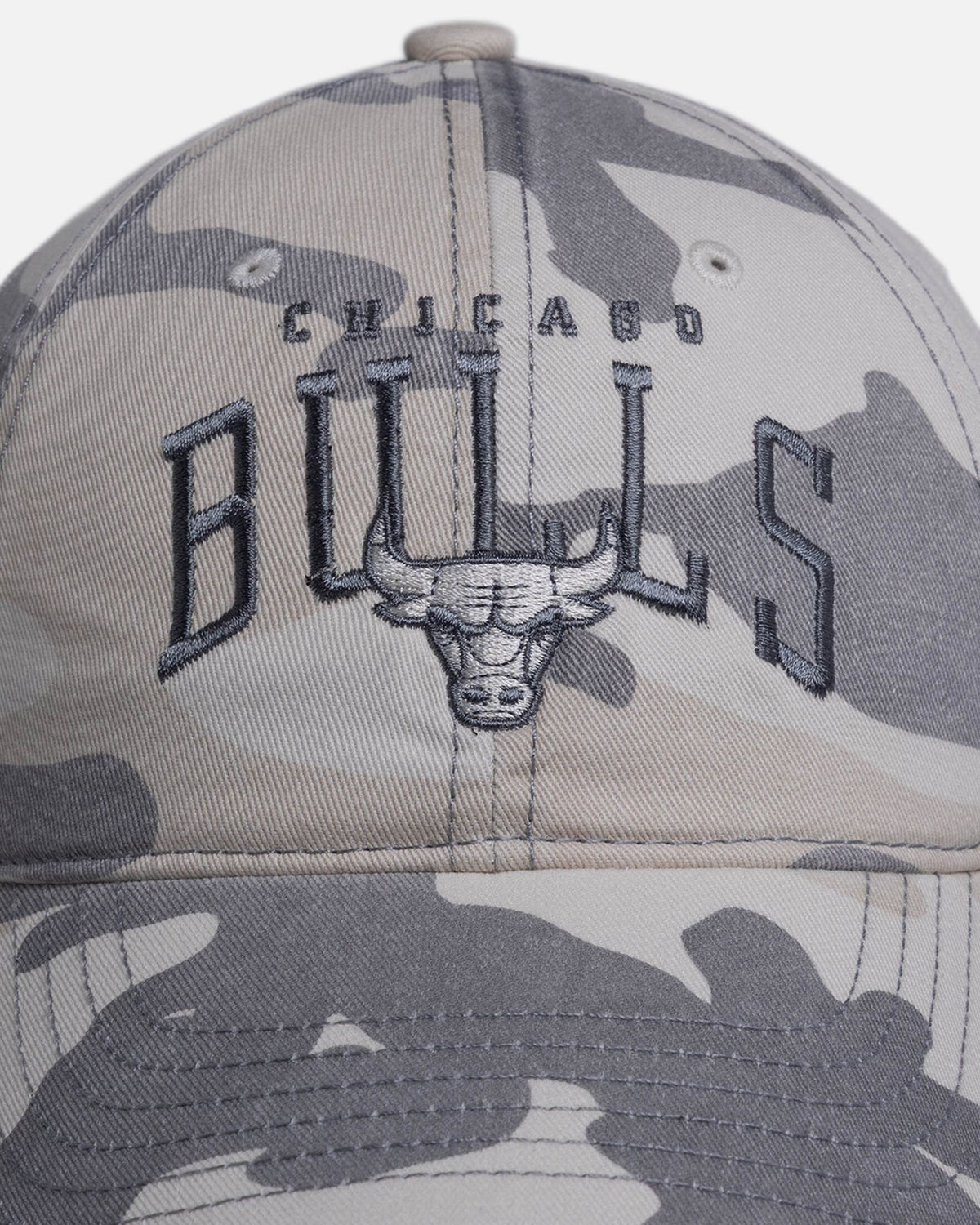 MITCHELL & NESS Authentic Mitchell & Ness Chicago Bulls 'Snow Camo' Dad Fit Strapback Snow Camo
