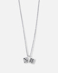 SAINT MORTA Saint Morta Dice Pendant Chain White Gold
