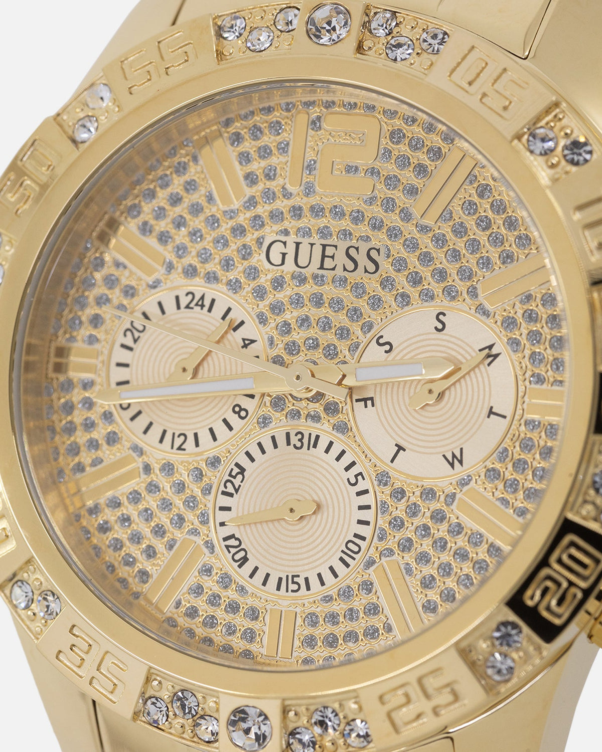 GUESS MAINLINE Original Guess Mainline Majestic Crystal Gold Bracelet Watch Gold