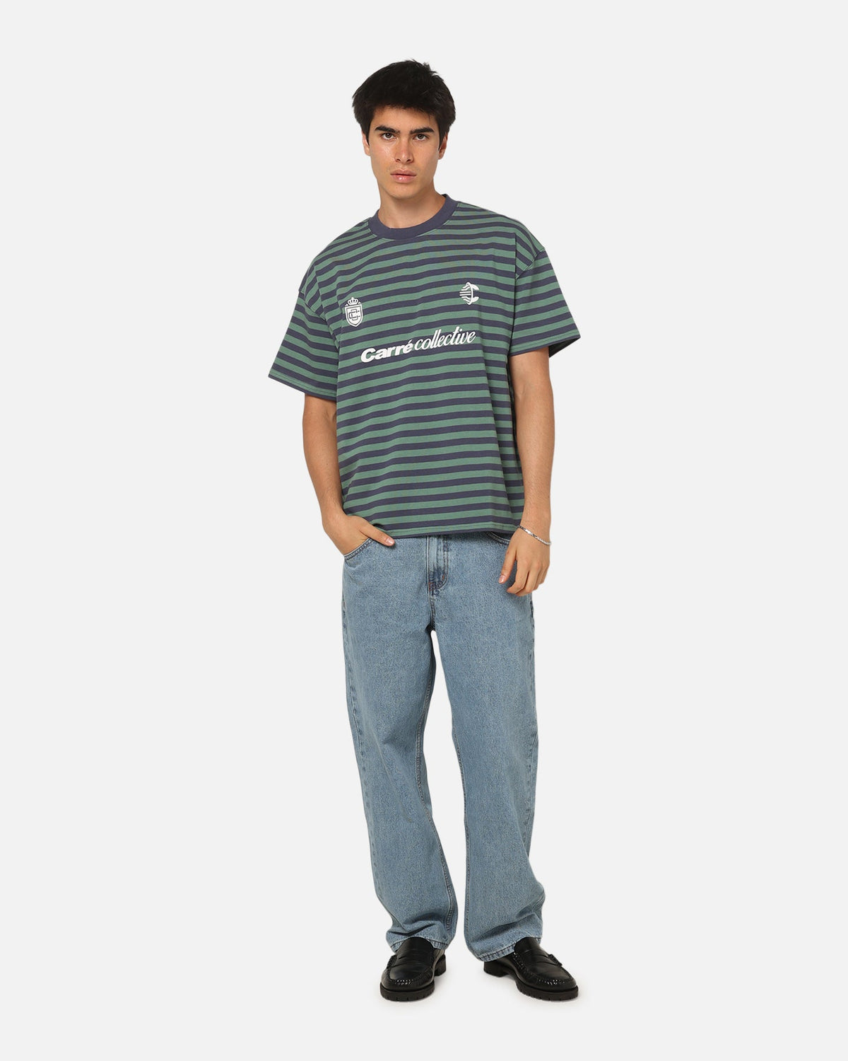 CARRE Carre Collective Stripe T-Shirt Navy Stripe