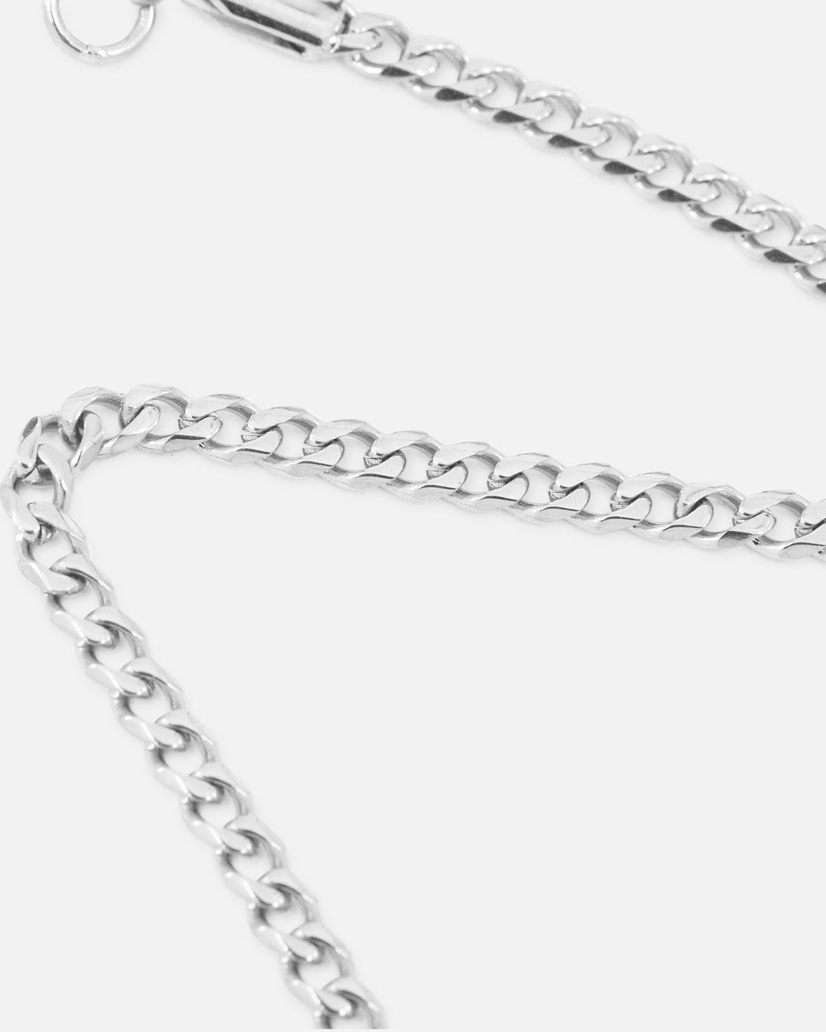 SAINT MORTA Saint Morta 2.7mm Diamond Curb Chain White Gold