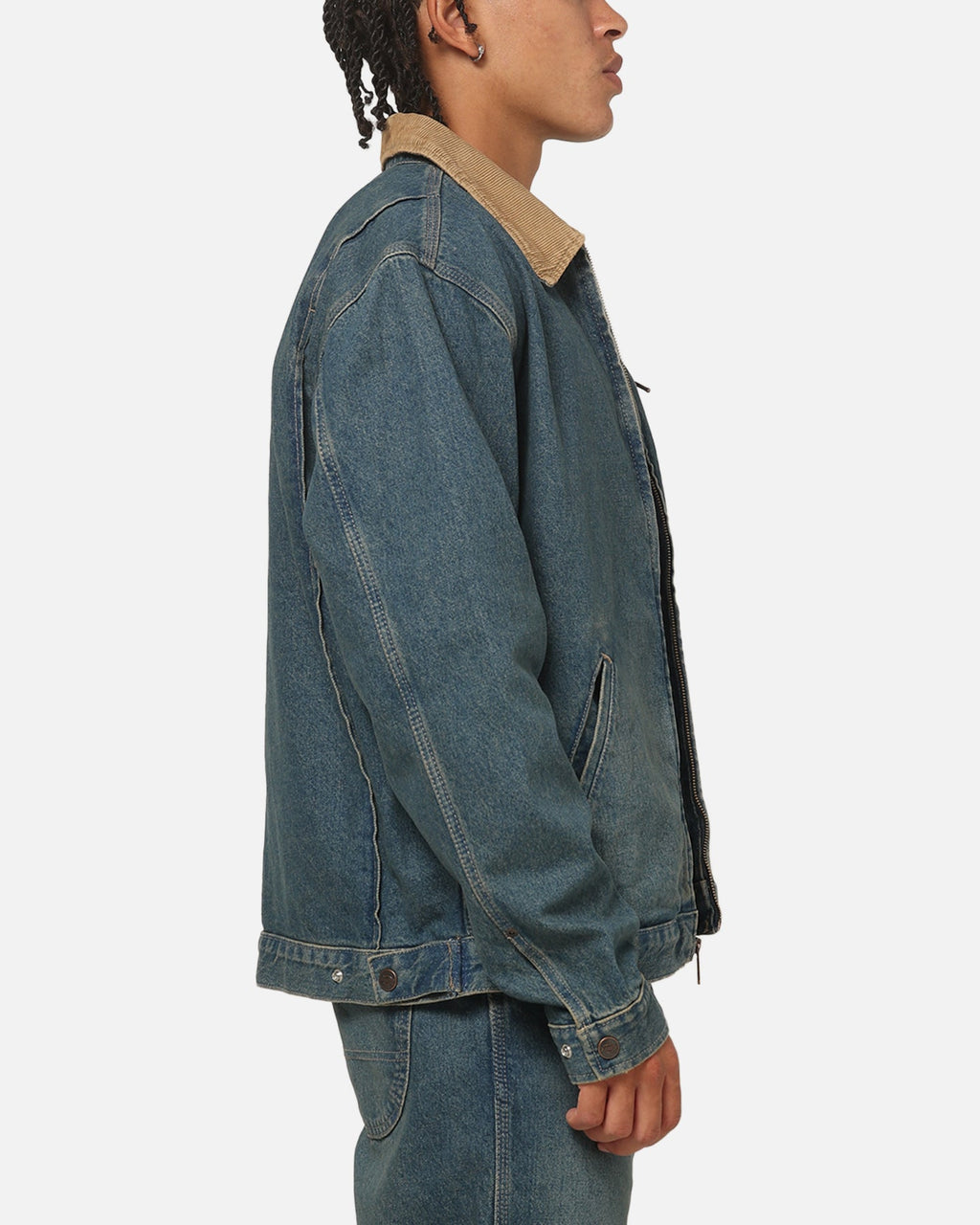 DICKIES Dickies Denim Painter Jacket Khaki Tinted Blue