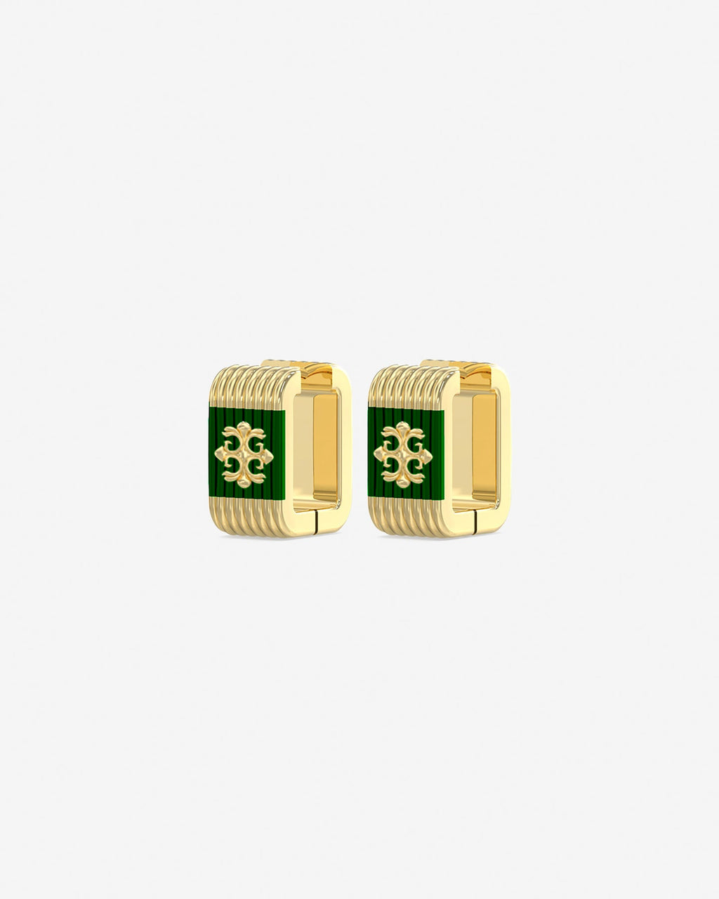 GUESS MAINLINE Guess Mainline Rebel Moon 12MM Striped Earrings Gold