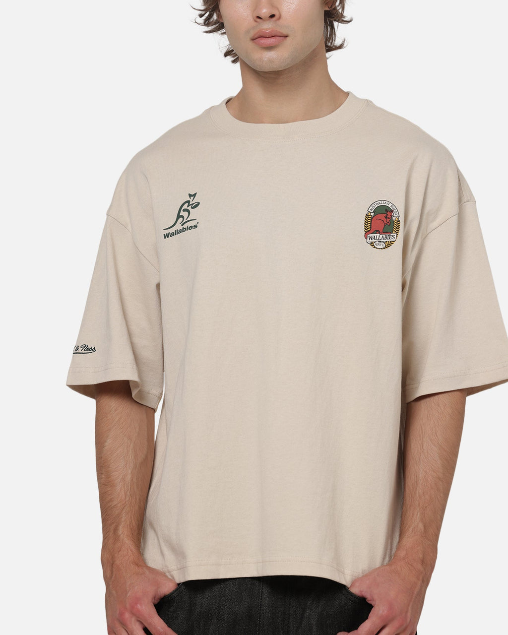 MITCHELL & NESS Mitchell & Ness Wallabies Cropped T-Shirt Ivory