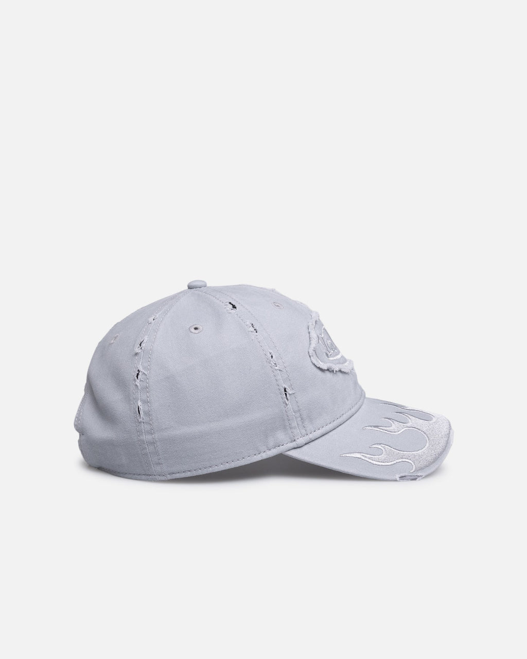 VON DUTCH Original Von Dutch Flames Dad Strapback Light Grey