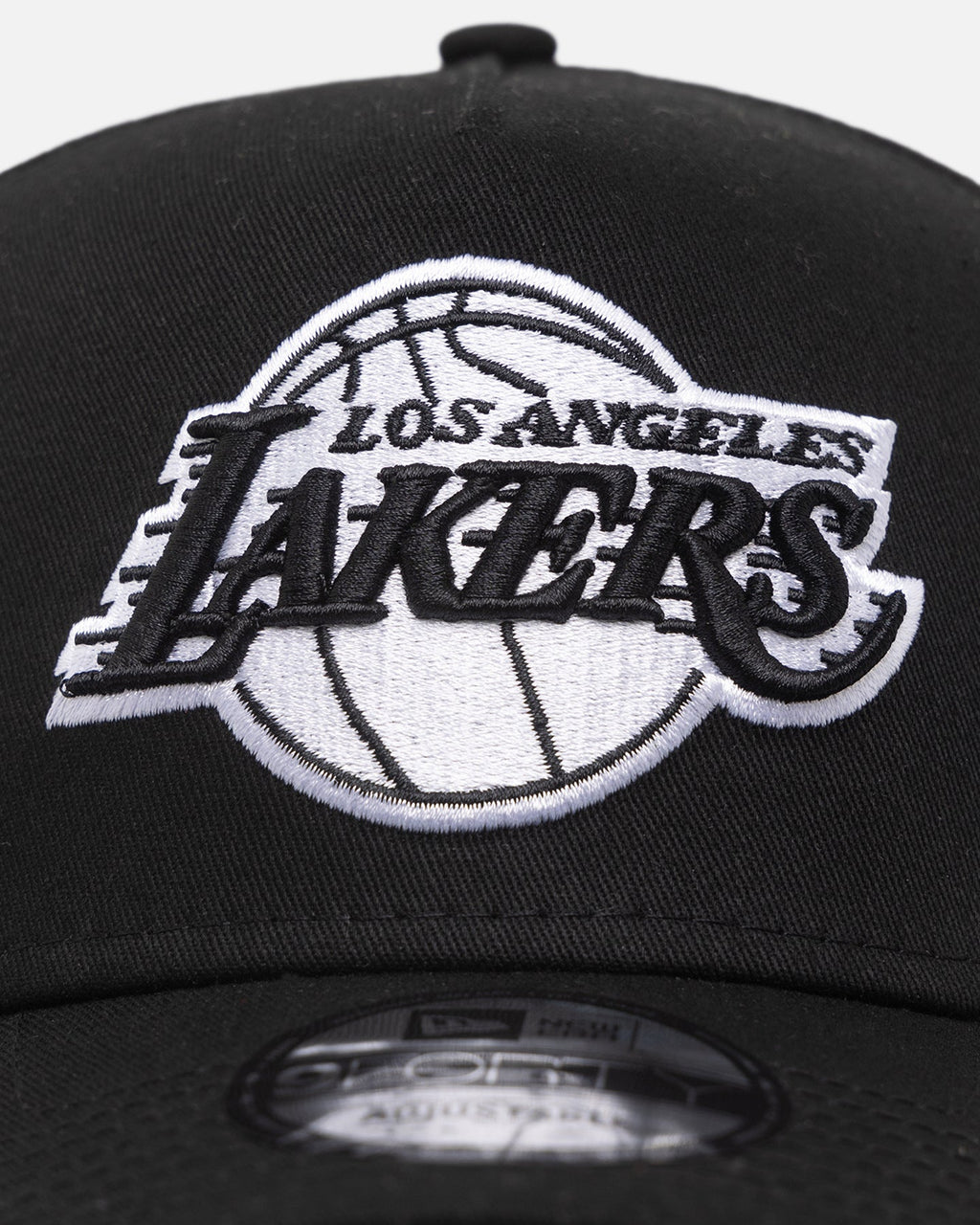 New Era Original New Era Los Angeles Lakers 'Black/White' 9FORTY A-Frame Snapback Black/White