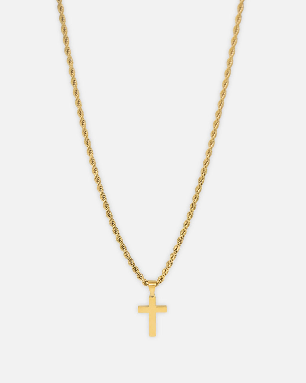 SAINT MORTA Saint Morta Cross Pendant Rope Chain & Bracelet Bundle Gold