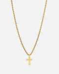 SAINT MORTA Saint Morta Cross Pendant Rope Chain & Bracelet Bundle Gold