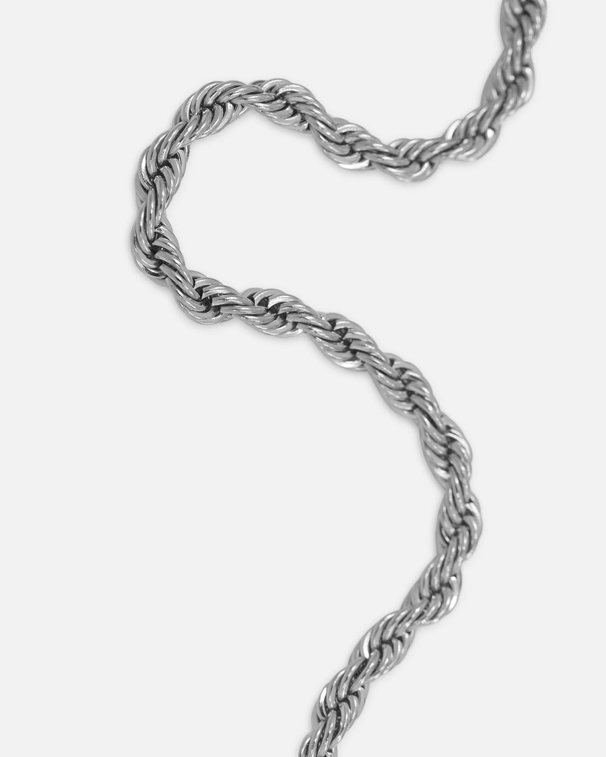 SAINT MORTA Classic Saint Morta Cross Pendant Rope Chain & Bracelet Bundle White Gold