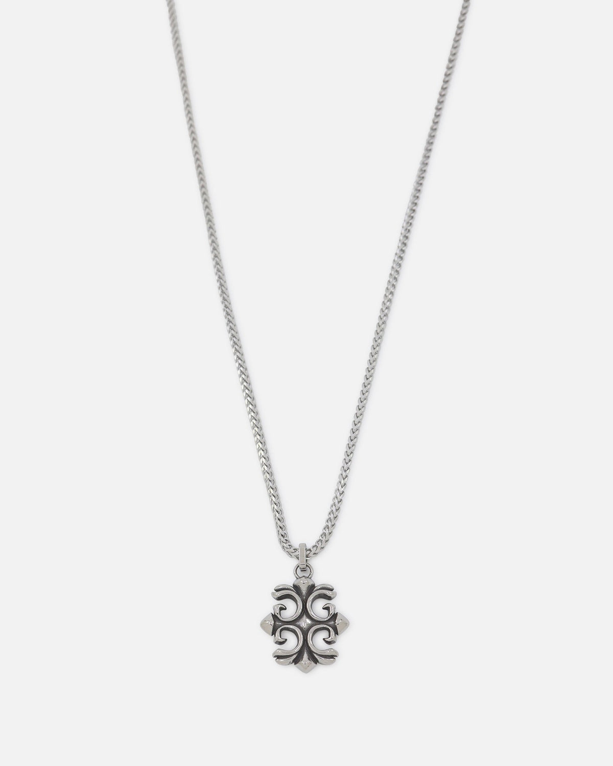 GUESS MAINLINE Guess Mainline 26" 4G Rebel Charm Necklace Silver