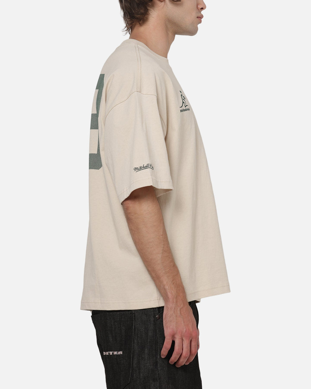 MITCHELL & NESS Mitchell & Ness Wallabies Cropped T-Shirt Ivory