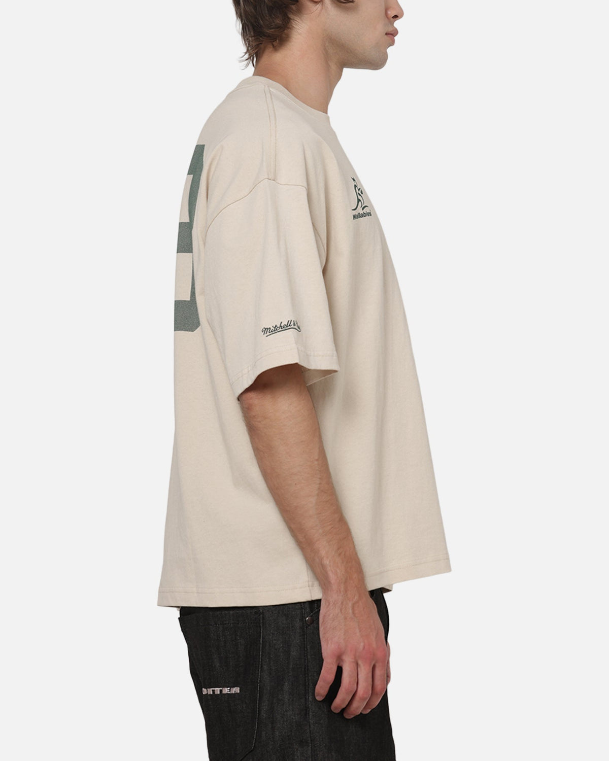 MITCHELL & NESS Mitchell & Ness Wallabies Cropped T-Shirt Ivory
