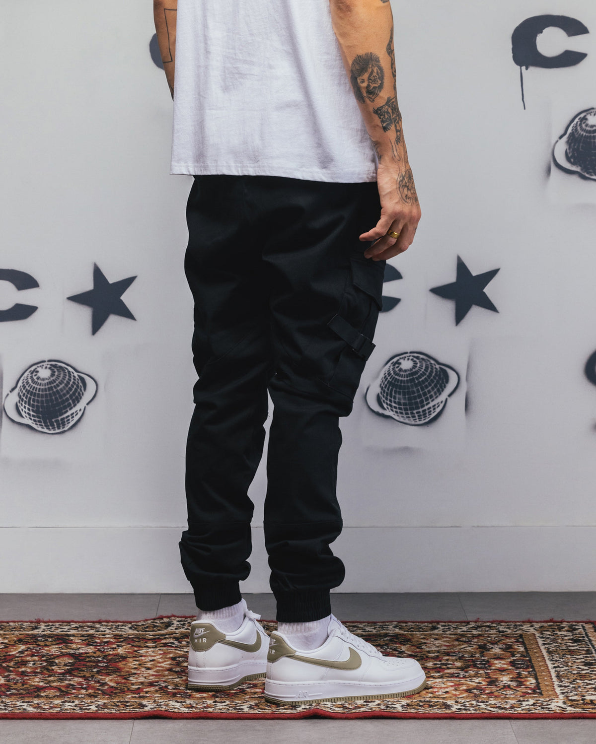 CARRE Carré Reflective Transition Cargo Joggers Black/Multi-coloured