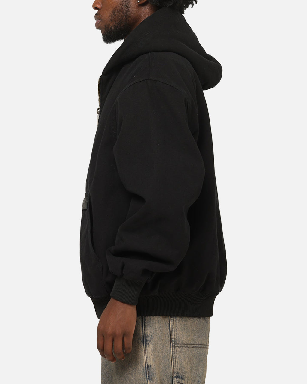 CARRE Carre Sherpa Lined Zip Hoodie Black