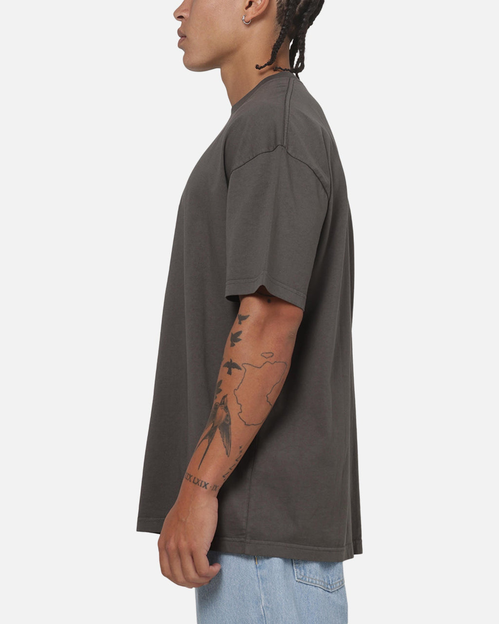 CARRE Carre Box Check T-Shirt Charcoal