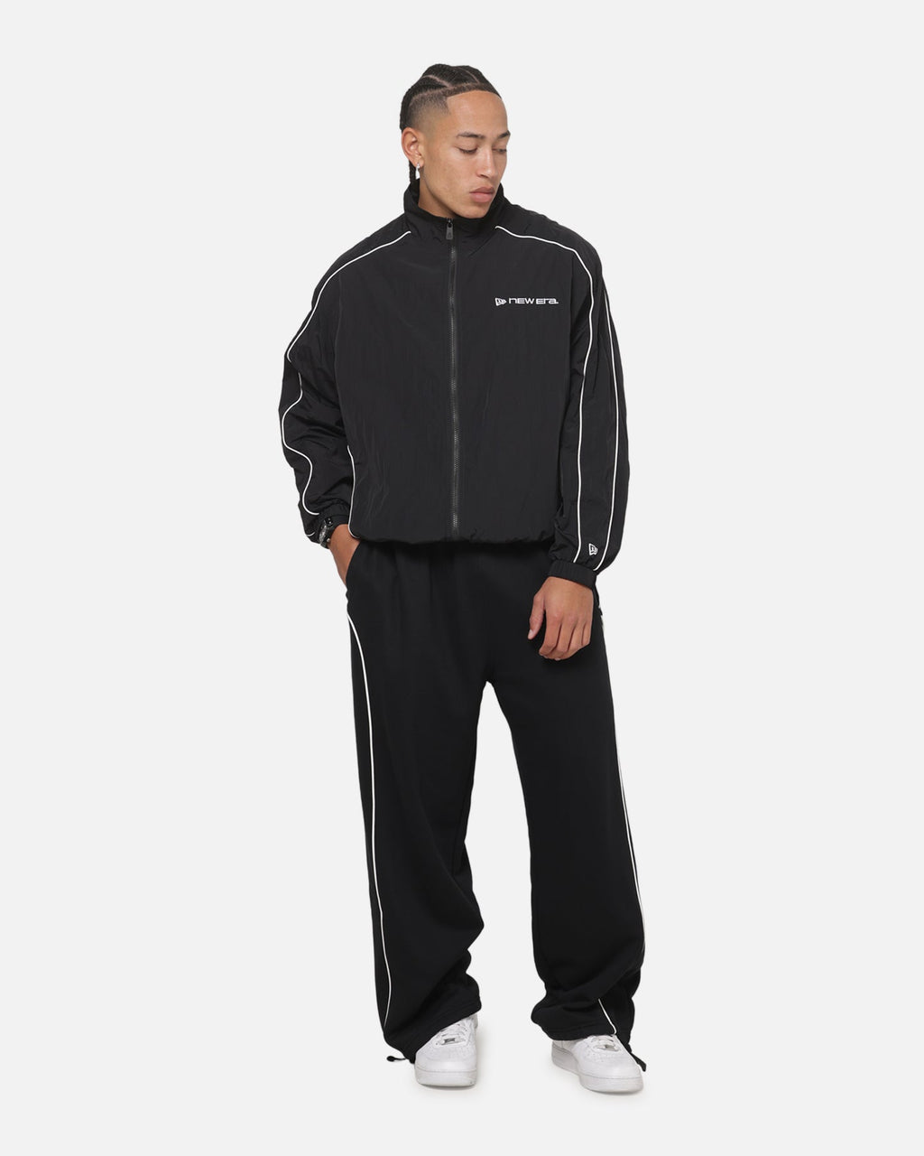 New Era New Era Double Zip Track Jacket Black