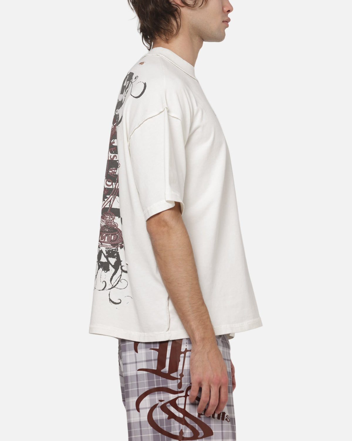 WORSHIP Worship Restraint Box Crop Reverse T-Shirt Coconut Milk