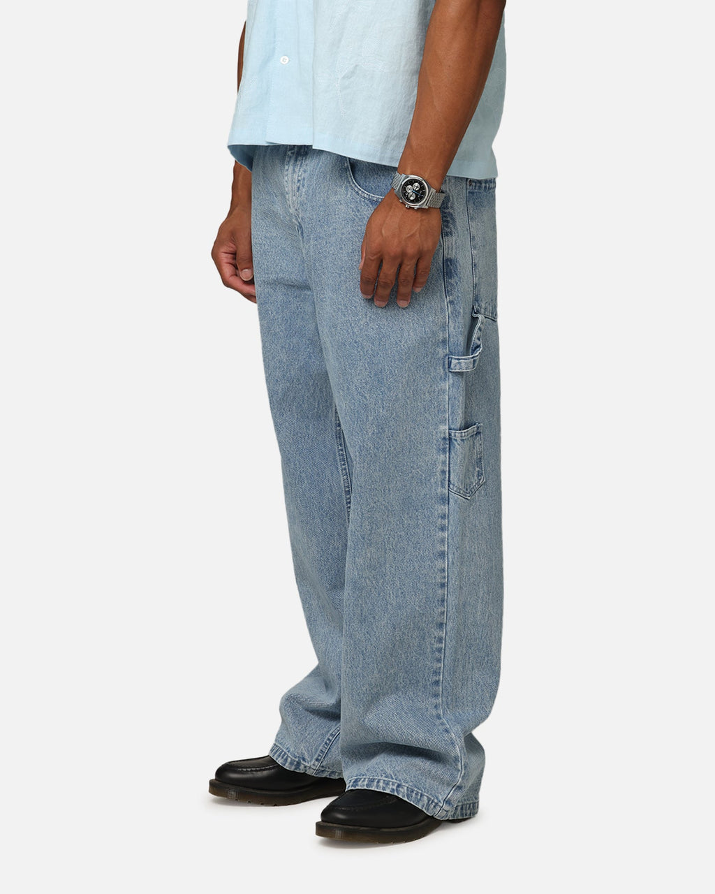 CARRE Carre Baggy Carpenter Jeans Light Blue Denim
