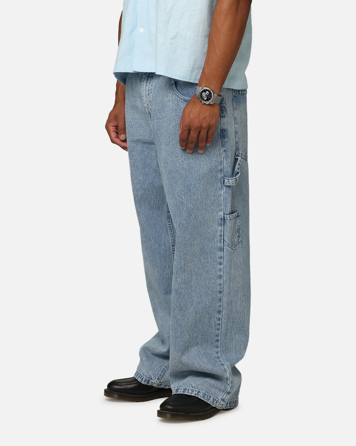CARRE Carre Baggy Carpenter Jeans Light Blue Denim