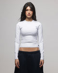 AMERICAN THRIFT Official American Thrift Women's Fitted Long Sleeve T-Shirt Grey Heather