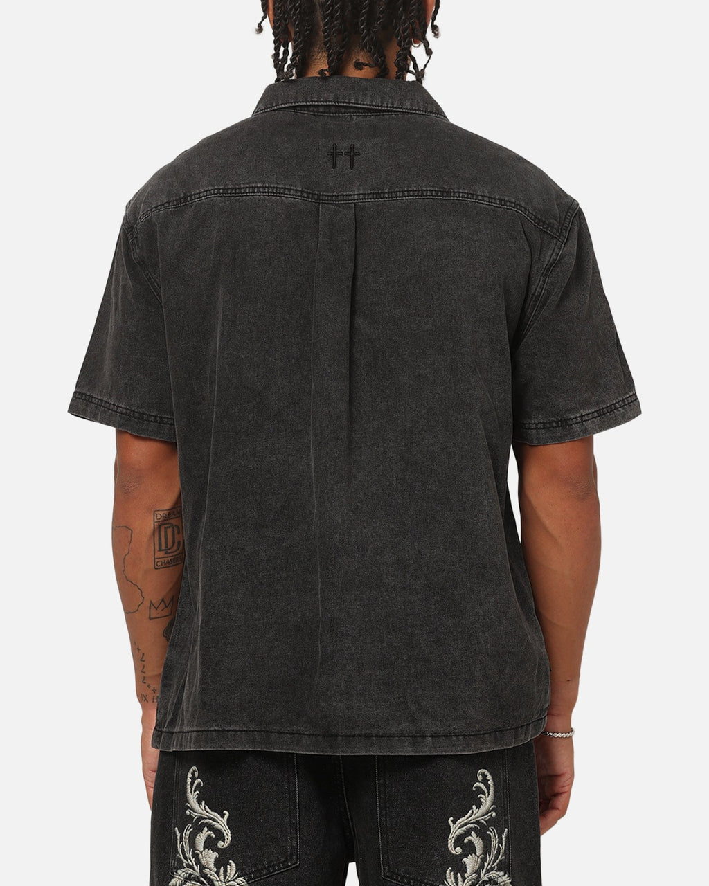 SAINT MORTA Saint Morta Baroque Button Up Shirt Black
