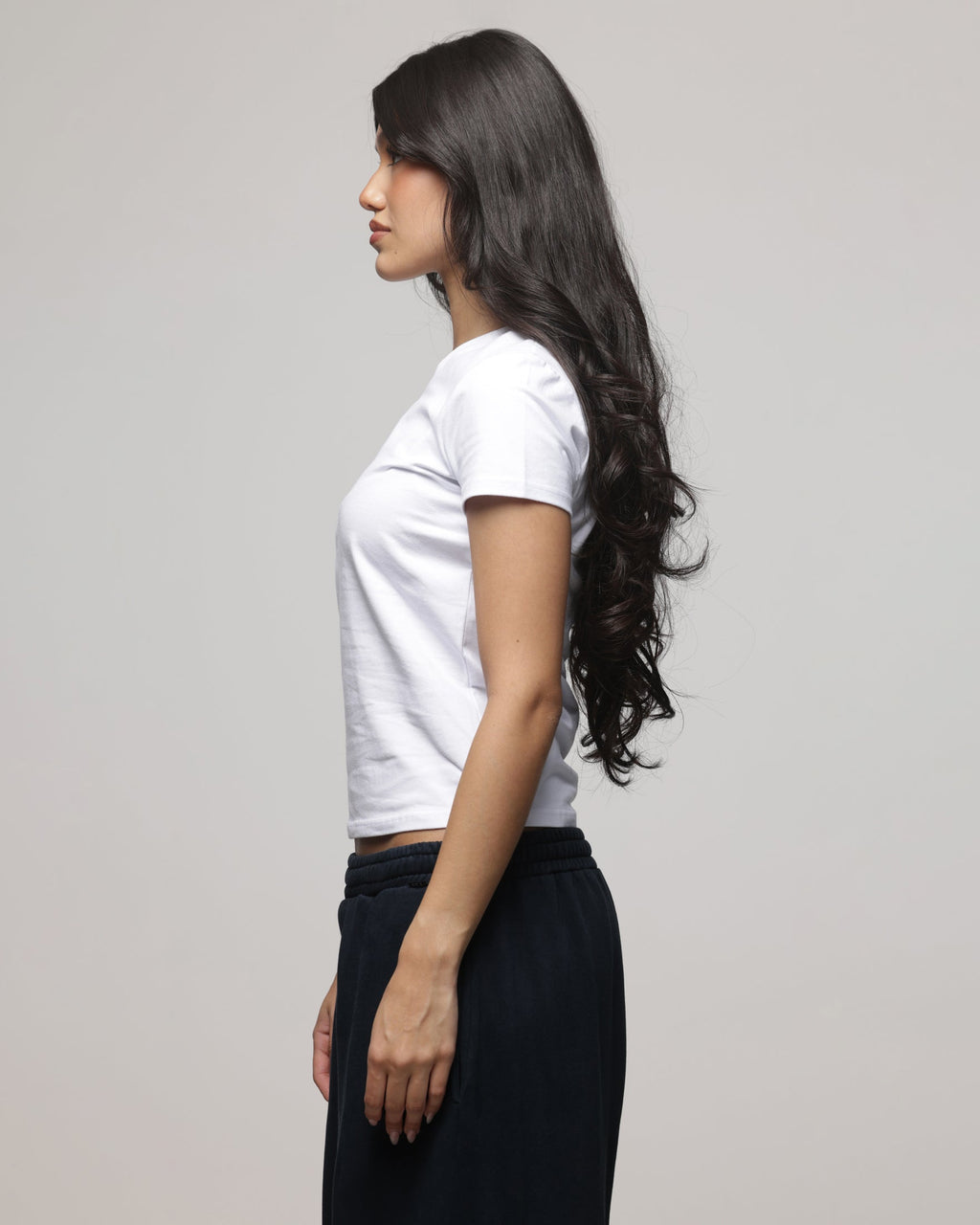 AMERICAN THRIFT American Thrift Women's Shrunken T-Shirt White