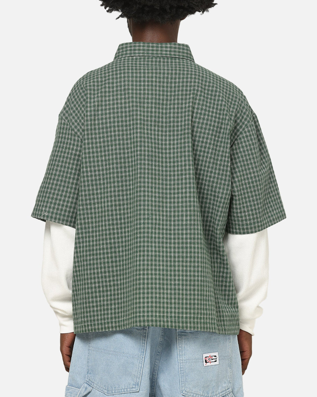 CARRE Carre Archive Layered Shirt Green Plaid