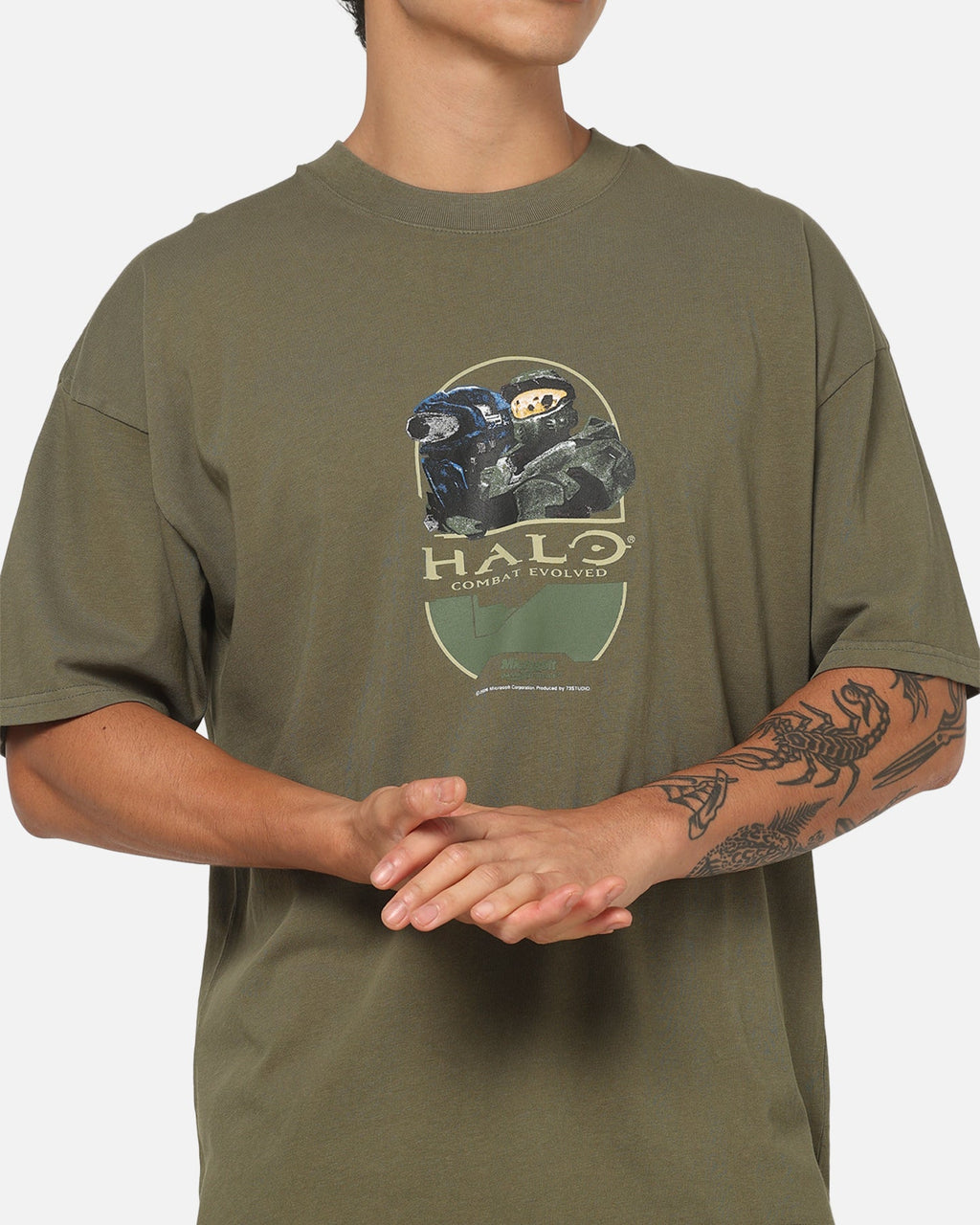 73Studio 73Studio x Halo 2 Not For Angels T-Shirt Military Green