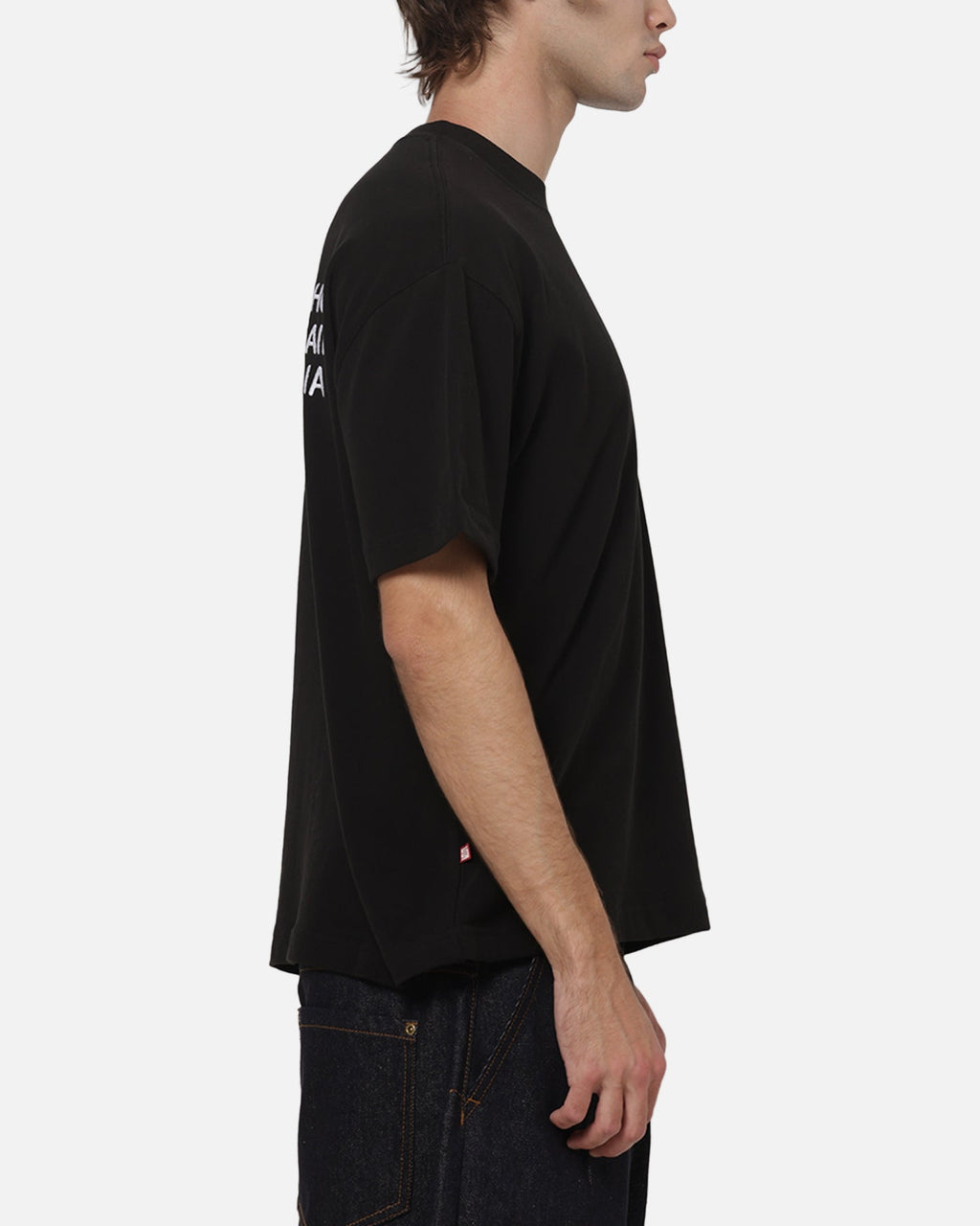 S Double S Double Country Text Heavy Weight T-Shirt Black