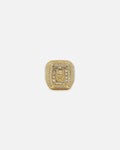 GUESS MAINLINE Guess Mainline 14mm Lion Pave Signet Ring Gold