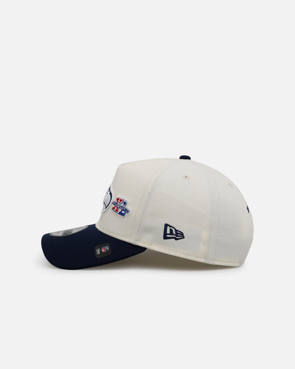 New Era New Era Seattle Seahawks 'Super Bowl Logos' 9FORTY A-Frame Snapback Chrome