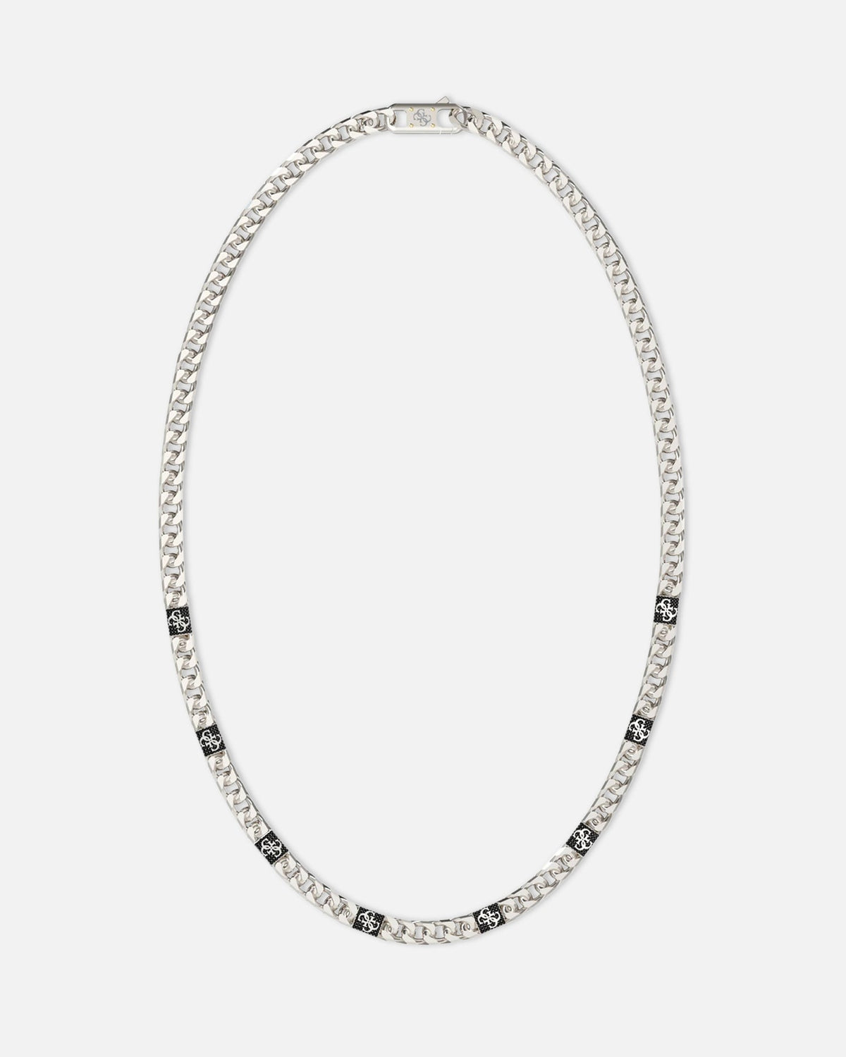 GUESS MAINLINE Guess Mainline 21" 4G Chain Pave Necklace Silver