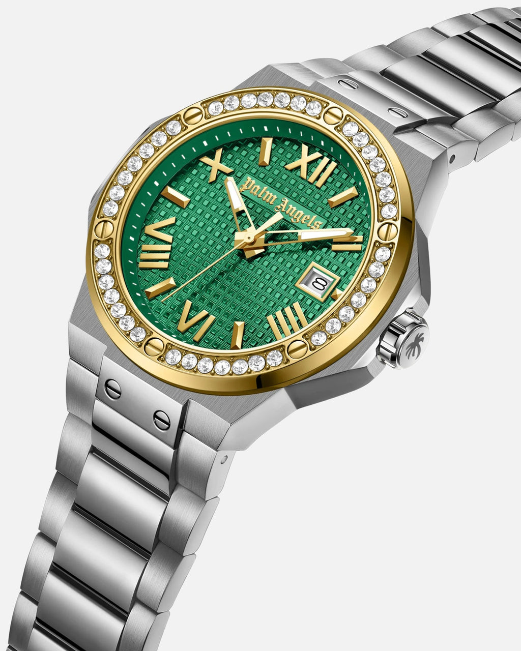 Palm Angels Palm Angeles Stratos Watch Silver/Gold/Green