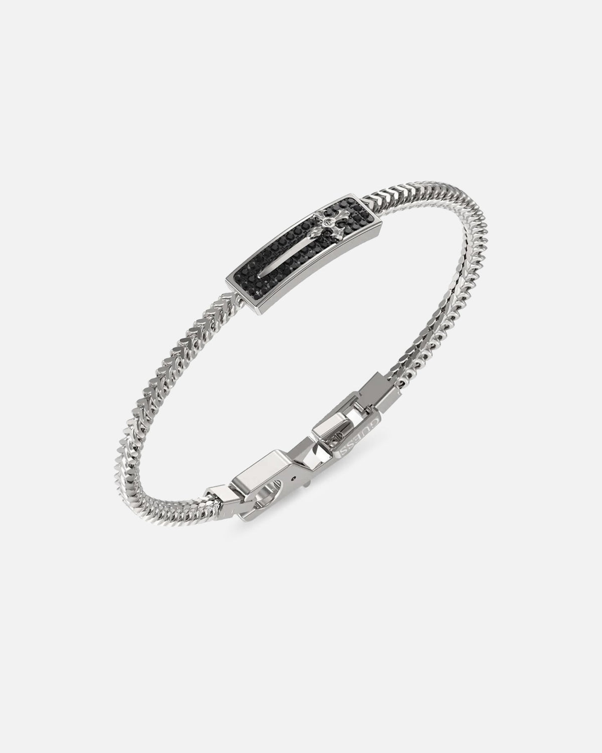 GUESS MAINLINE Guess Mainline Rebel Knight Dagger Crystal Bracelet Silver