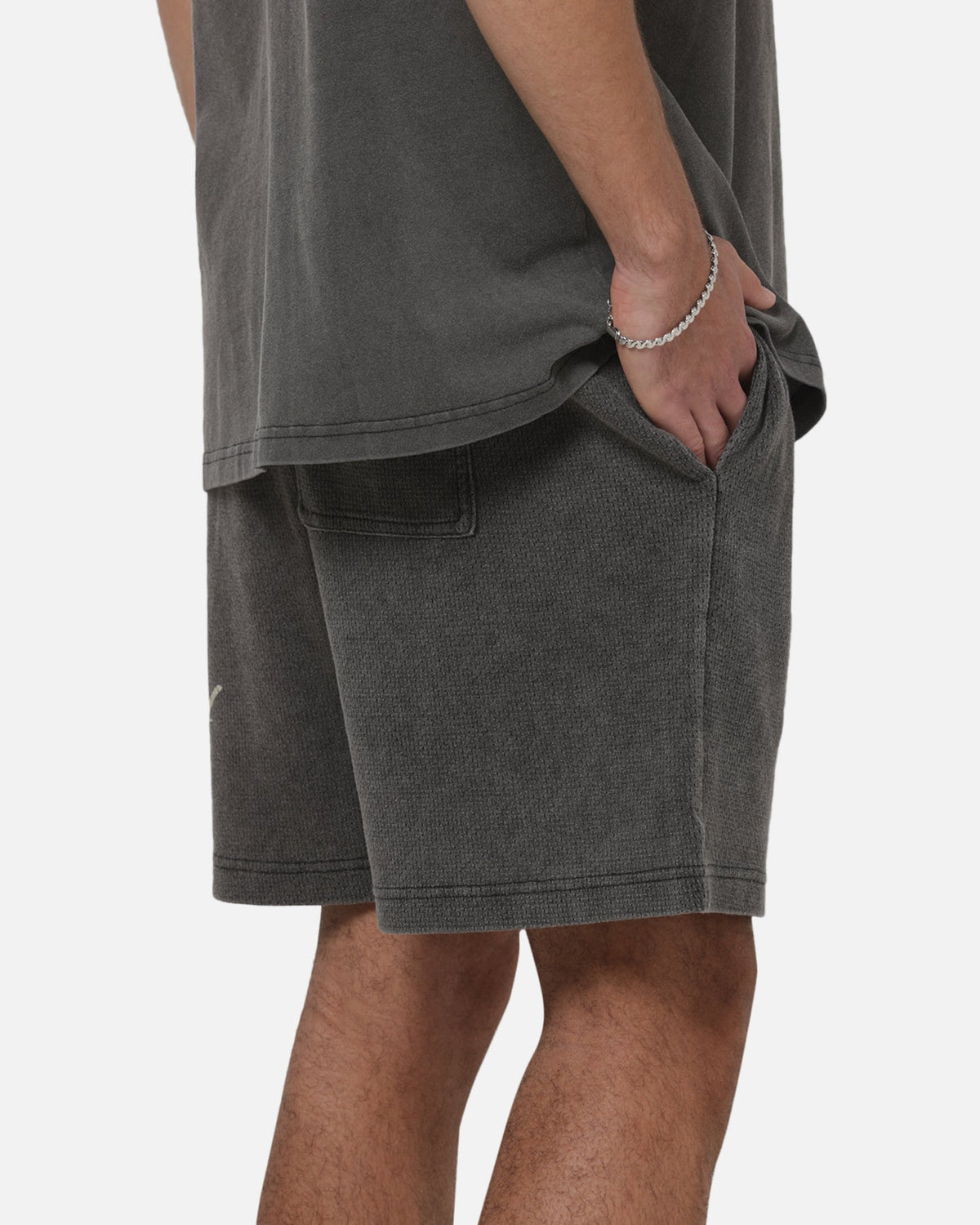 REPRESENT Represent Owners Club Script Shorts Vintage Grey