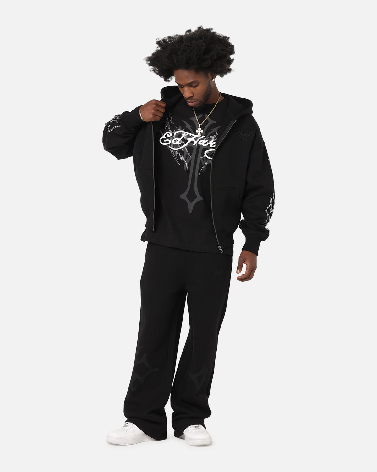 ED HARDY Ed Hardy Trinity Sweatpants Black