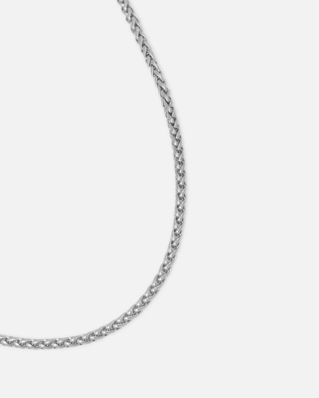 SAINT MORTA Authentic Saint Morta 2MM Palm Chain White Gold