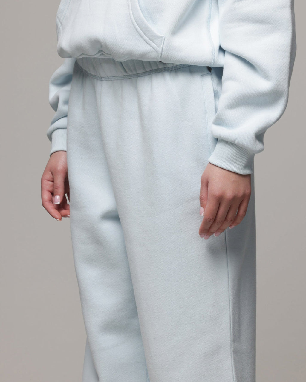 AMERICAN THRIFT American Thrift Women's Straight Leg Trackpants Light Blue