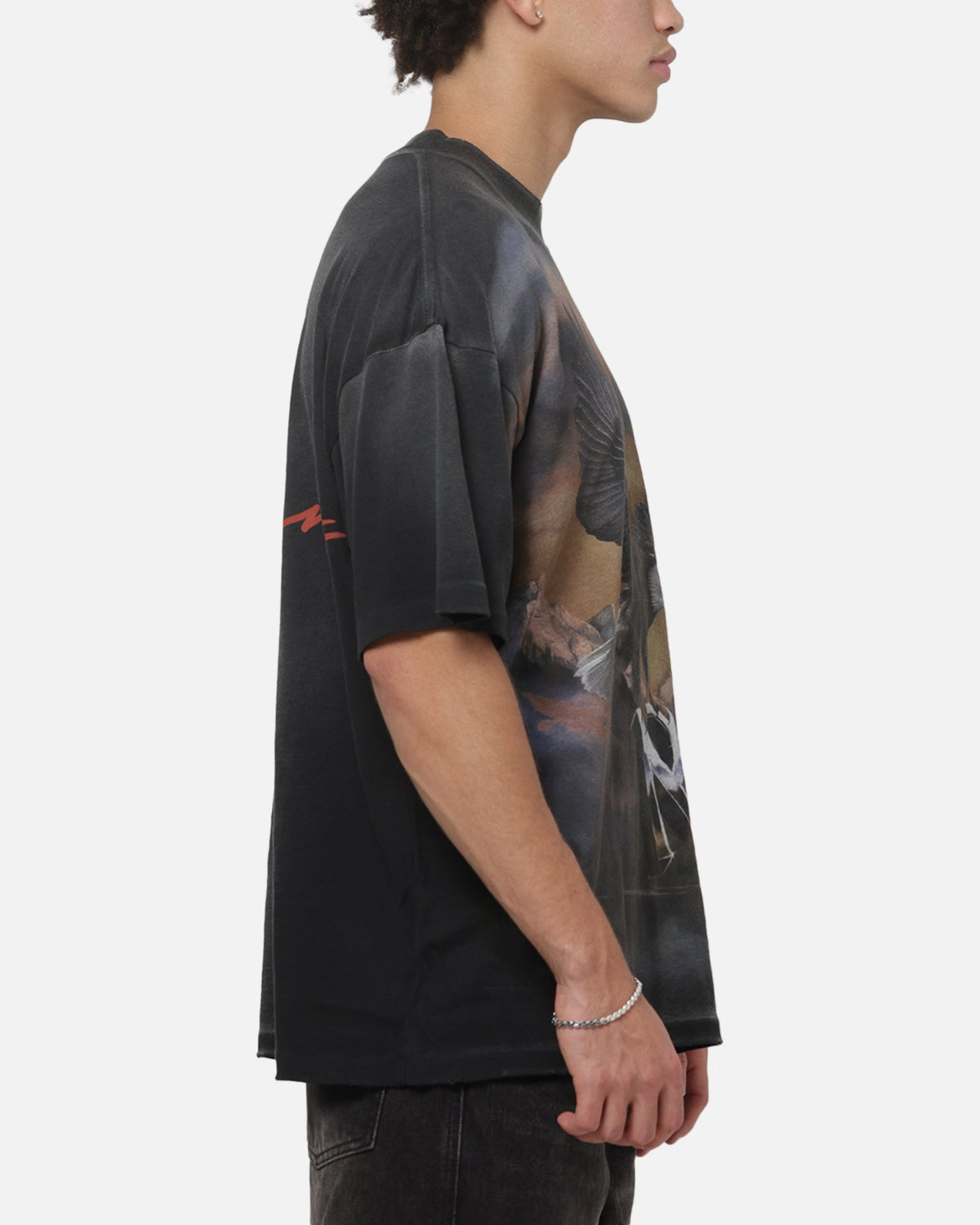 REPRESENT Classic Represent Chrome Flight T-Shirt Stained Black