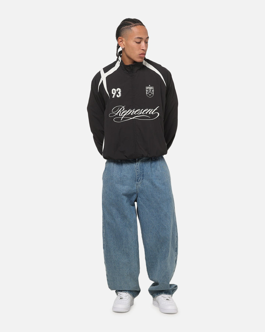 REPRESENT Represent Woven Track Star Jacket Jet Black