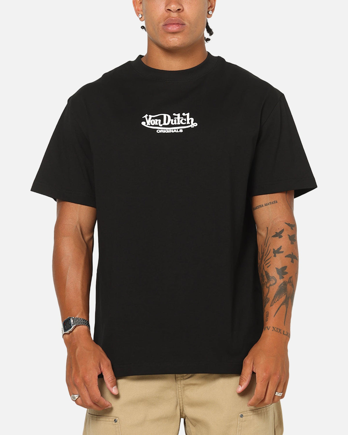 VON DUTCH Von Dutch Flying Eyeball T-Shirt Black