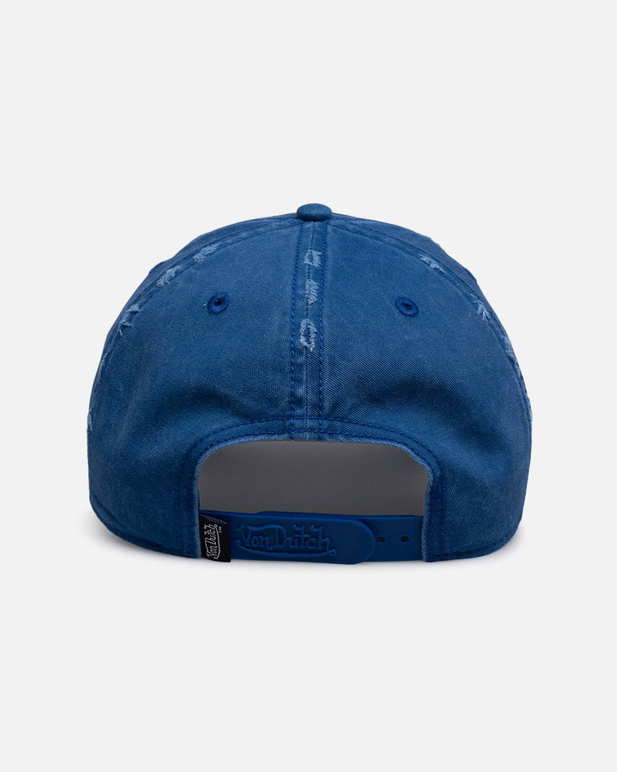 VON DUTCH Von Dutch Distressed Dad Strapback Washed Navy