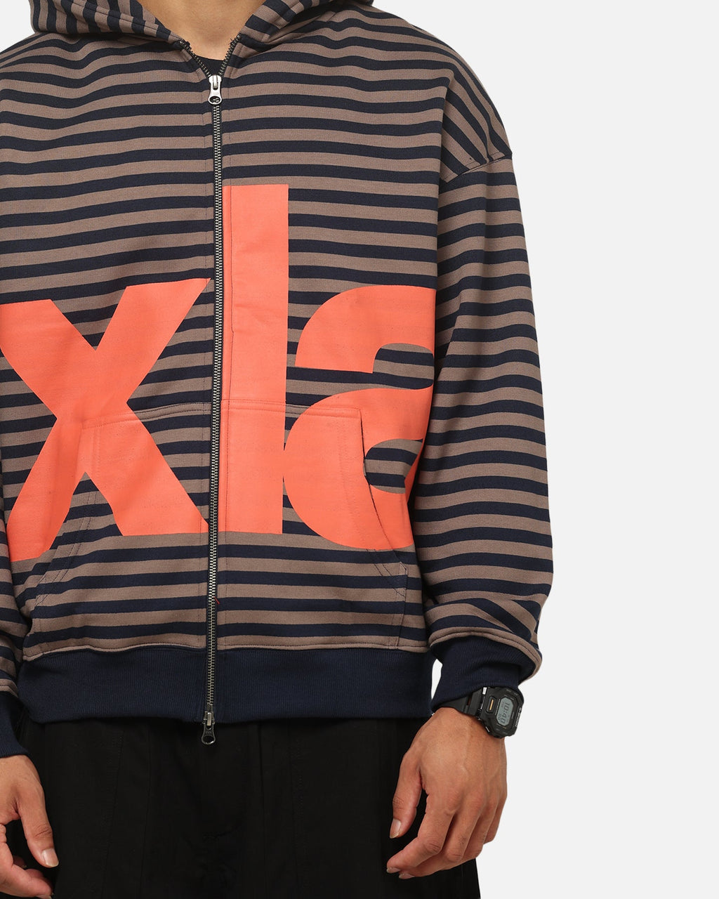X-LARGE X-Large Mocha Captain Zip Hoodie Black