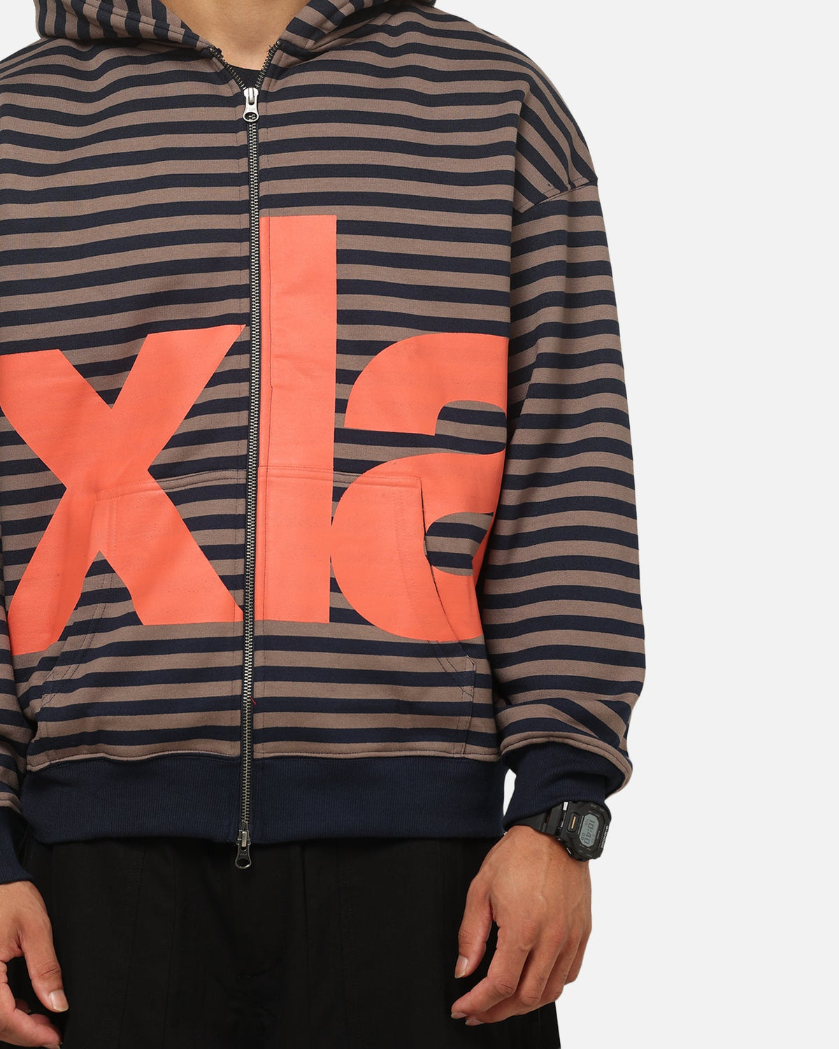 X-LARGE X-Large Mocha Captain Zip Hoodie Black
