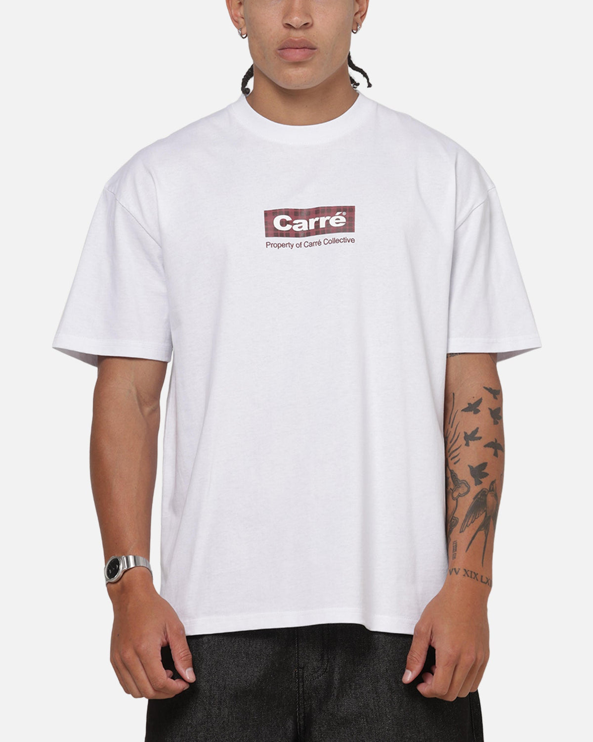 CARRE Carre Box Check T-Shirt White
