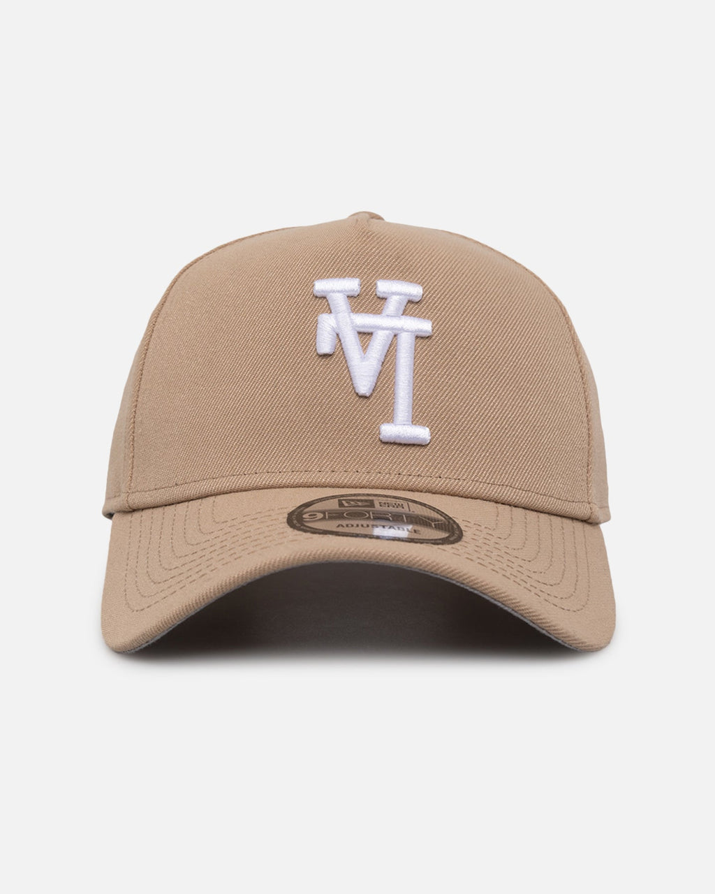 New Era New Era Los Angeles Dodgers 'Upside Down LA Logo' 9FORTY A-Frame Snapback Camel