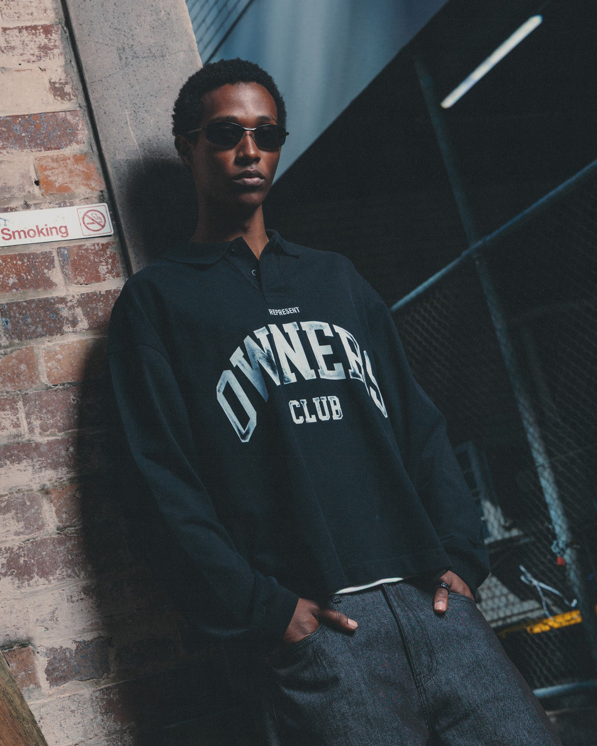 REPRESENT Represent Owners Rugby Top Jet Black