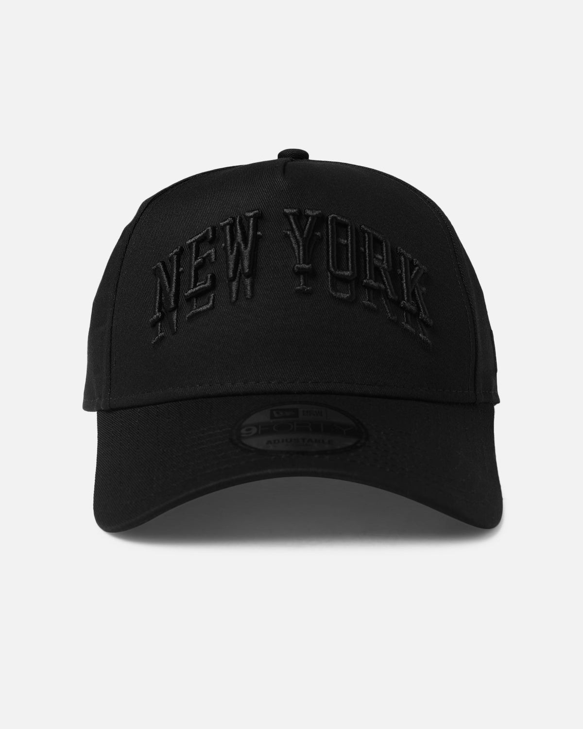 New Era New Era New York Knicks 'NBA Black On Black' 9FORTY A-Frame Snapback Black