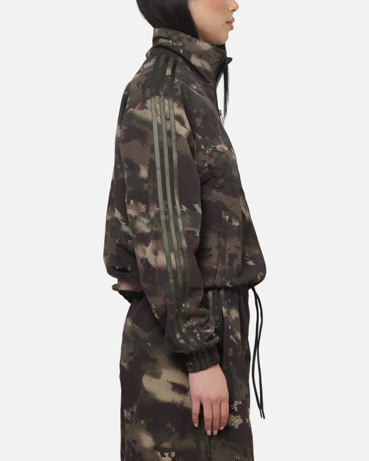 ADIDAS Official Adidas Women's Loose Track Top Green Camo
