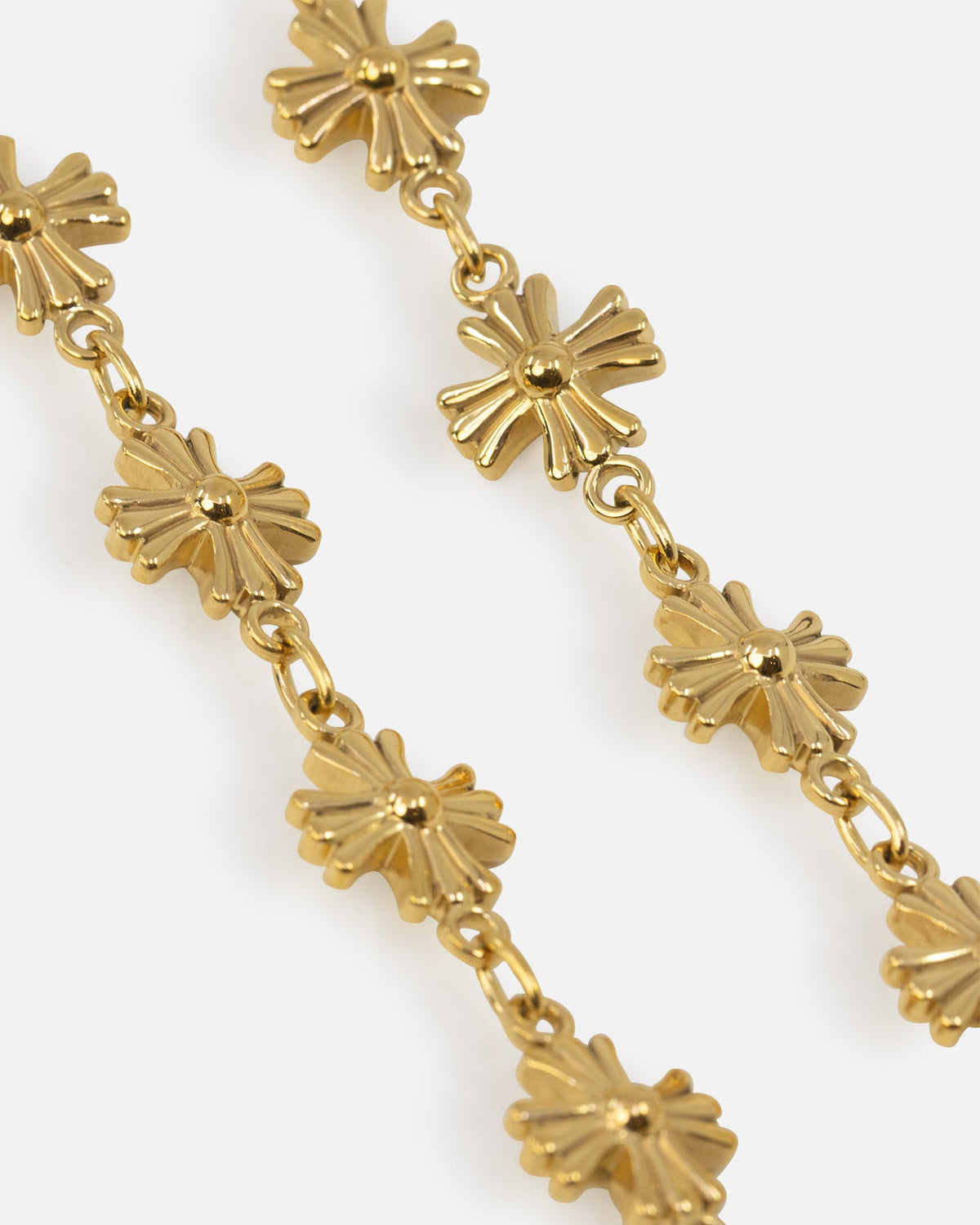 SAINT MORTA Saint Morta Chrome Cross Chain Necklace Gold